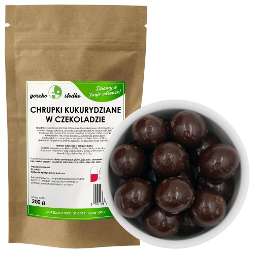 Chrupki kukurydziane w polewie czekoladowej 200g